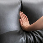 Canapé d'angle en similicuir Morden Fort pour salon