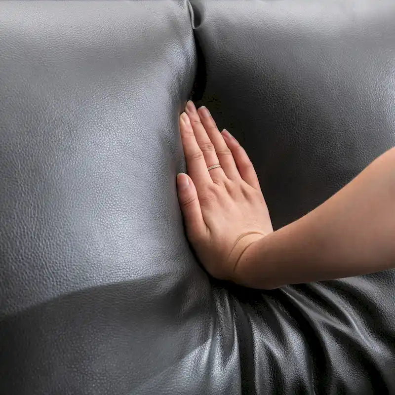 Canapé d'angle en similicuir Morden Fort pour salon