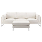 Canapé d'angle en similicuir Morden Fort pour salon