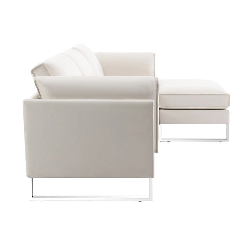 Canapé d'angle en similicuir Morden Fort pour salon