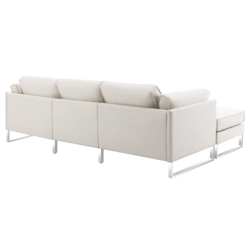 Canapé d'angle en similicuir Morden Fort pour salon