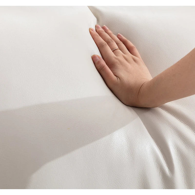 Canapé d'angle en similicuir Morden Fort pour salon