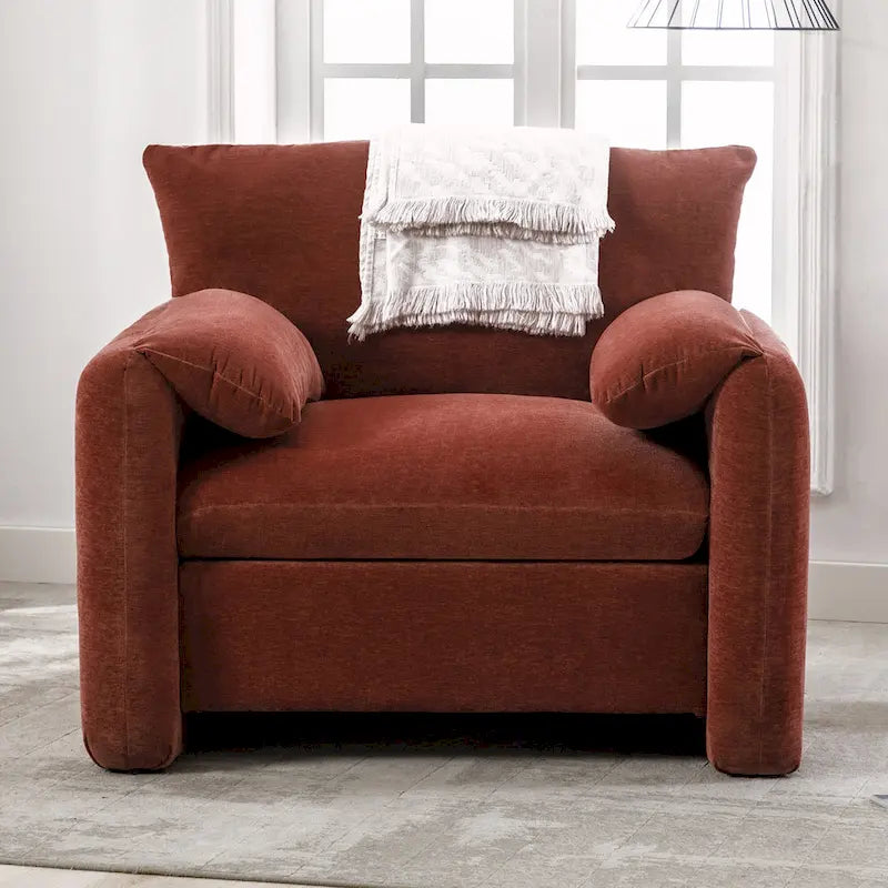 Fauteuil d'appoint surdimensionné