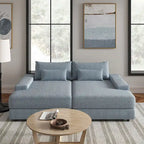 Canapé Conradus Modern surdimensionné 57 pouces à accoudoirs carrés profonds par HULALA HOME