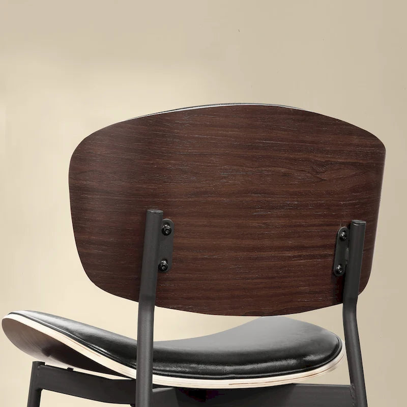 Chaises de salle à manger modernes en bois courbé Art Leon (lot de 2)