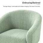 Fauteuil Sheila moderne 30W en boucle avec pieds en bois massif, lot de 2, par HULALA HOME