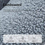 Fauteuil Sheila moderne 30W en boucle avec pieds en bois massif, lot de 2, par HULALA HOME