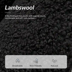 Fauteuil Sheila moderne 30W en boucle avec pieds en bois massif, lot de 2, par HULALA HOME