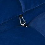 Canapé d'angle 6 pièces en velours, en forme de U, 4 places avec 2 poufs