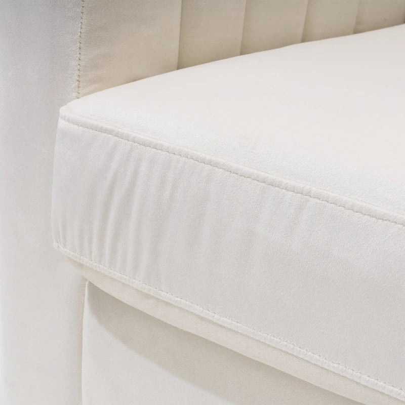 Fauteuil club avec fauteuil d'appoint rembourré moderne Pellebant