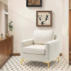 Fauteuil club avec fauteuil d'appoint rembourré moderne Pellebant