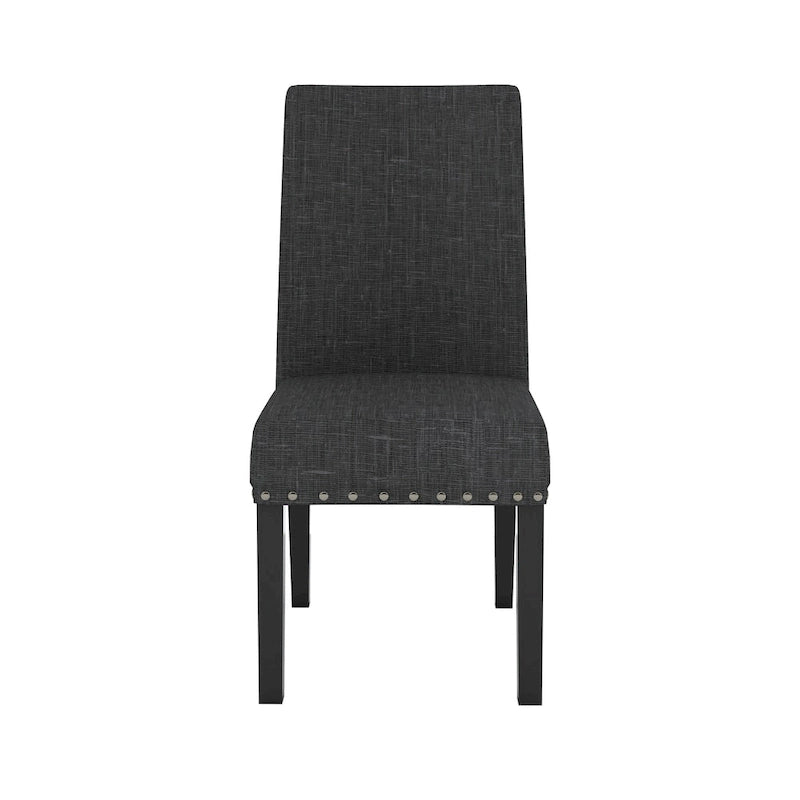 Chaises de salle à manger en tissu Copper Grove Humboldt à garniture cloutée (ensemble de 2)
