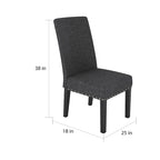 Chaises de salle à manger en tissu Copper Grove Humboldt à garniture cloutée (ensemble de 2)