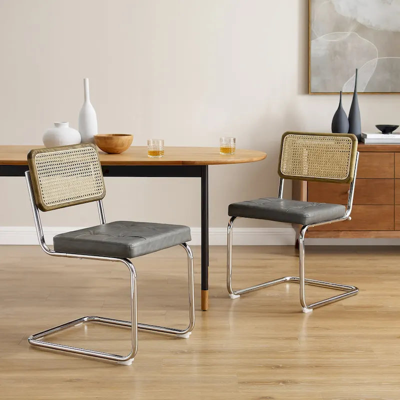 Chaises de salle à manger modernes rembourrées Art Leon (lot de 2)