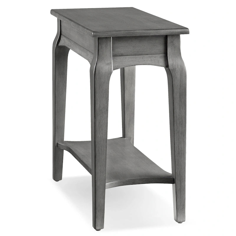 Table d'appoint étroite en bois gris