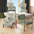 Designart Seastar And Blue Sea Shell II Upholstered Nautical & Coastal Accent Chair - Arm Chair