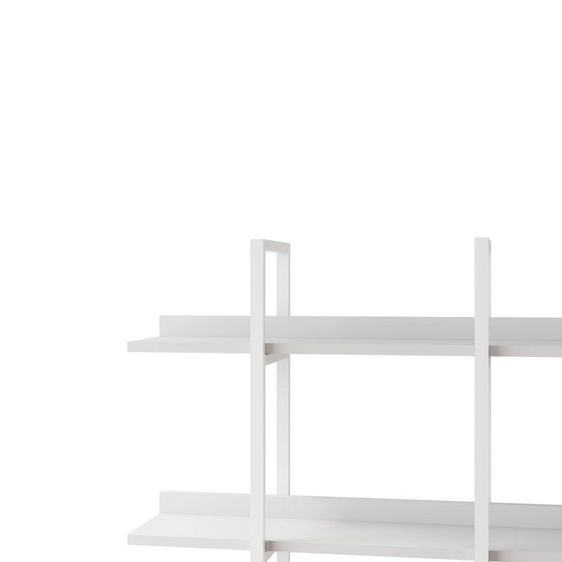 Bibliothèque à 5 niveaux pour bureau à domicile, étagère ouverte