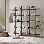 Bibliothèque à 5 niveaux pour bureau à domicile, étagère ouverte