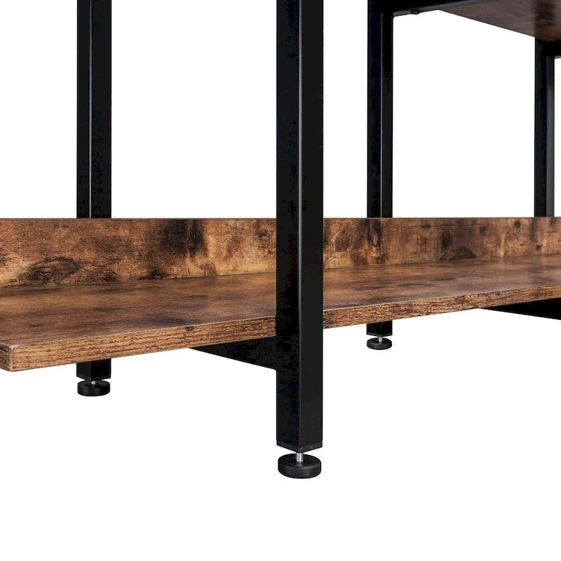 Bibliothèque à 5 niveaux pour bureau à domicile, étagère ouverte