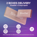 Bureau d'angle en forme de L de 63 pouces avec support ergonomique pour écran et éclairage LED intégré.