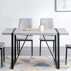 Ensemble table et chaises de salle à manger 5 pièces, ensemble table de salle à manger rectangulaire