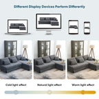 [VIDÉO fournie][Nouveau] Canapé d'angle moderne en velours côtelé 87*61 avec méridienne réversible, canapé d'angle rembourré 4 places pour intérieur, Co