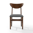 Ensemble de 2 chaises de salle à manger en bois Crosley Landon avec assise rembourrée - 84,4 cm (H) x 50,2 cm (L) x 50,2 cm (P)