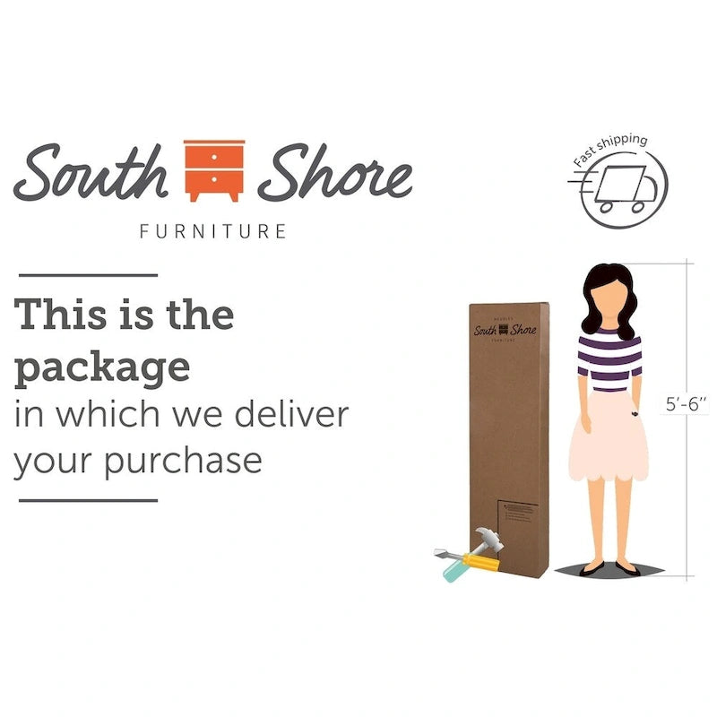 Meuble TV South Shore Exhibit pour téléviseurs jusqu'à 60 pouces