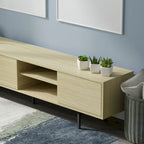 Meuble TV bas Glenwillow Home Atlas 78 x 20, style moderne du milieu du siècle