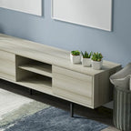 Meuble TV bas Glenwillow Home Atlas 78 x 20, style moderne du milieu du siècle