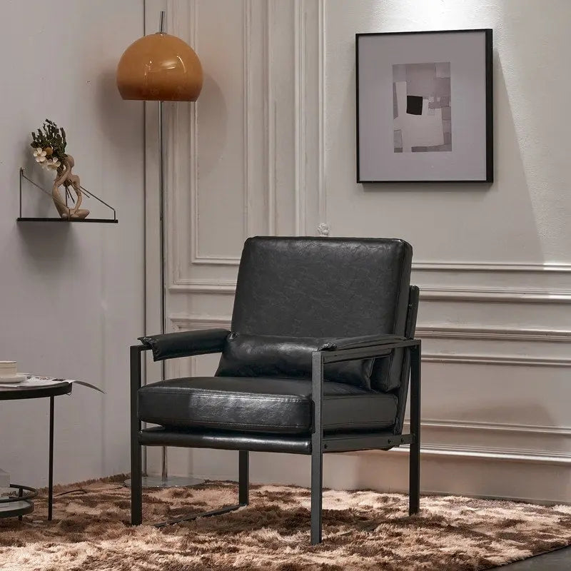 Fauteuil de loisirs moderne à cadre en fer simple