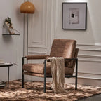 Fauteuil de loisirs moderne à cadre en fer simple