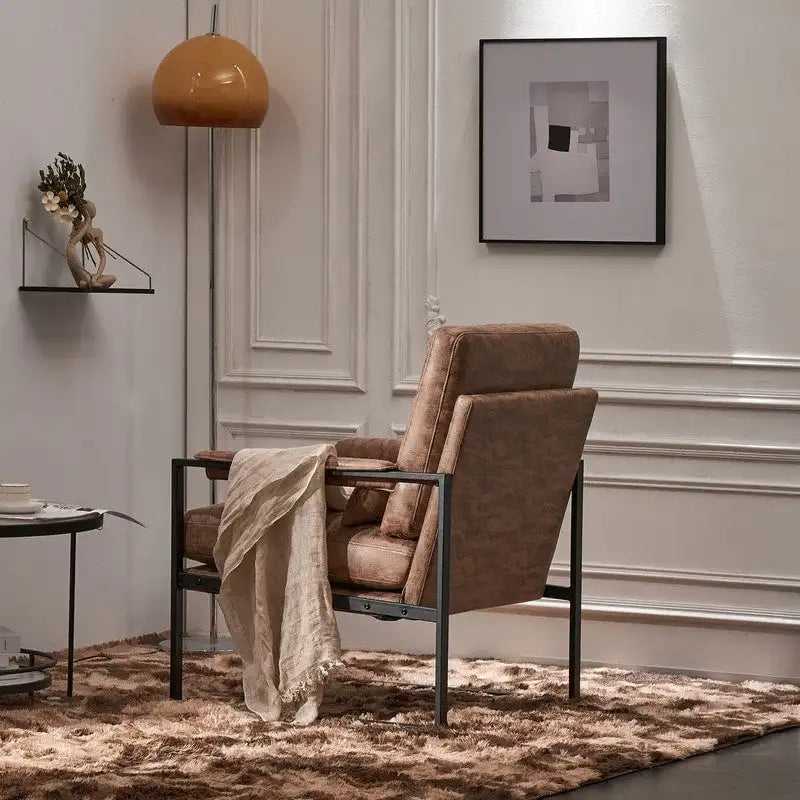 Fauteuil de loisirs moderne à cadre en fer simple