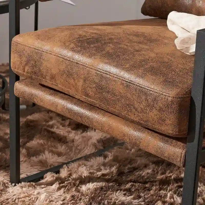 Fauteuil de loisirs moderne à cadre en fer simple