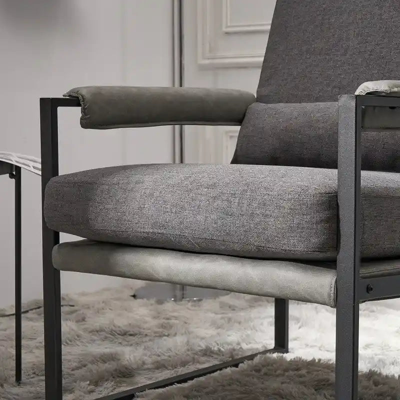 Fauteuil de loisirs moderne à cadre en fer simple