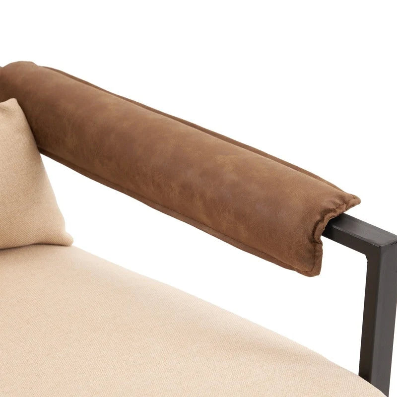 Fauteuil de loisirs moderne à cadre en fer simple