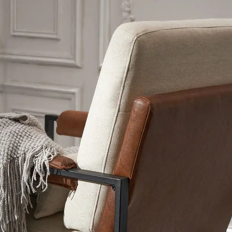 Fauteuil de loisirs moderne à cadre en fer simple