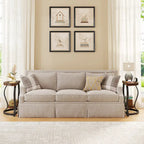 Table d'appoint demi-ronde, table de chevet demi-lune en bois à 2 niveaux, petite table d'appoint semi-circulaire