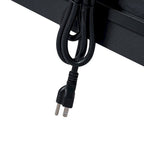 Ensemble de 2 tables de chevet Apakah Modern de 63,5 cm de haut, à 2 tiroirs, avec station de charge et pieds réglables, par HULALA HOME