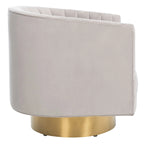 Fauteuil pivotant capitonné Matejka de SAFAVIEH Couture - 71 cm (L) x 79 cm (l) x 76 cm (H)