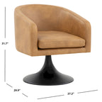 Chaise piédestal SAFAVIEH Couture Tela - 70 cm L x 75 cm l x 81 cm H - 27 cm L x 30 cm P x 32 cm H