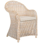 Fauteuil club SAFAVIEH Sinja en rotin jaune - 61 x 66 x 89 cm (24 x 26 x 35 po)
