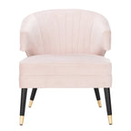 Fauteuil d'appoint à oreilles en velours Amalia de SAFAVIEH - 68 x 71 x 81 cm (26,8 x 28 x 31,9 po) - 69 x 71 x 81 cm (27 x 28 x 32 po)