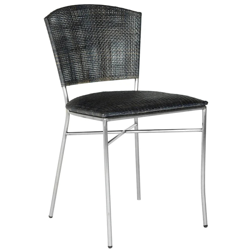 Chaises de salle à manger noires SAFAVIEH Iroda (lot de 2) - 44,5 x 55,4 x 84,6 cm - 45,7 x 55,9 x 83,6 cm (L x P x H)
