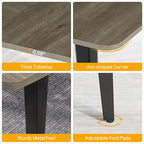 Grande table à manger de 70,8 pouces pour 6 à 8 personnes