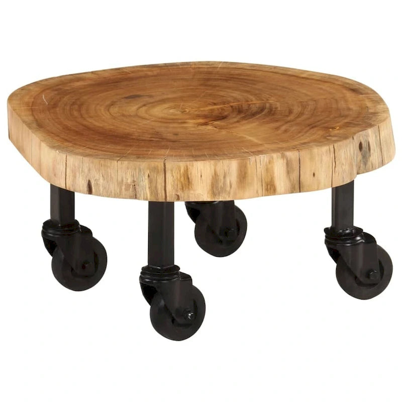 Table basse vidaXL en bois massif d'acacia 23,6 x 21,7 x 9,8