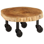 Table basse vidaXL en bois massif d'acacia 23,6 x 21,7 x 9,8