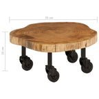Table basse vidaXL en bois massif d'acacia 23,6 x 21,7 x 9,8