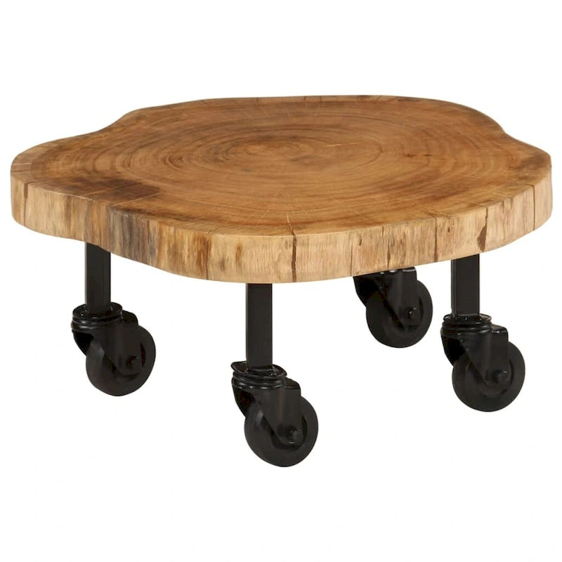 Table basse vidaXL en bois massif d'acacia 23,6 x 21,7 x 9,8