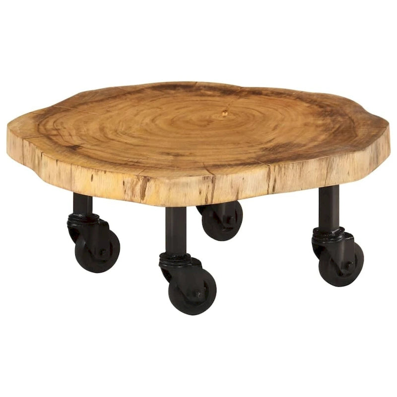 Table basse vidaXL en bois massif d'acacia 23,6 x 21,7 x 9,8